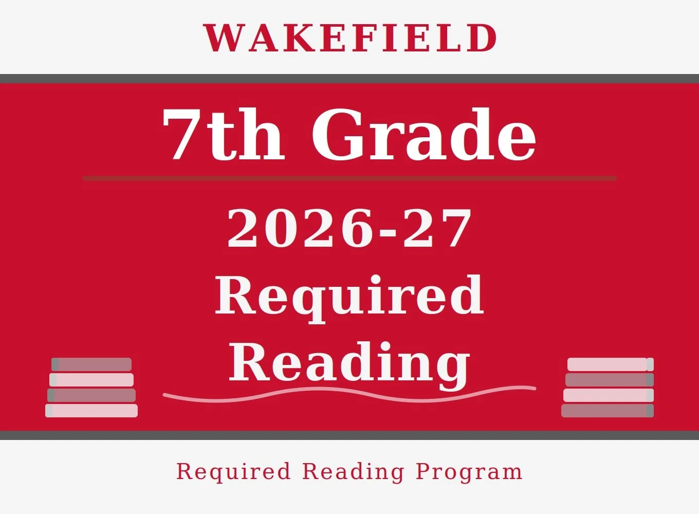 7th Grade English Year Long Required Reading