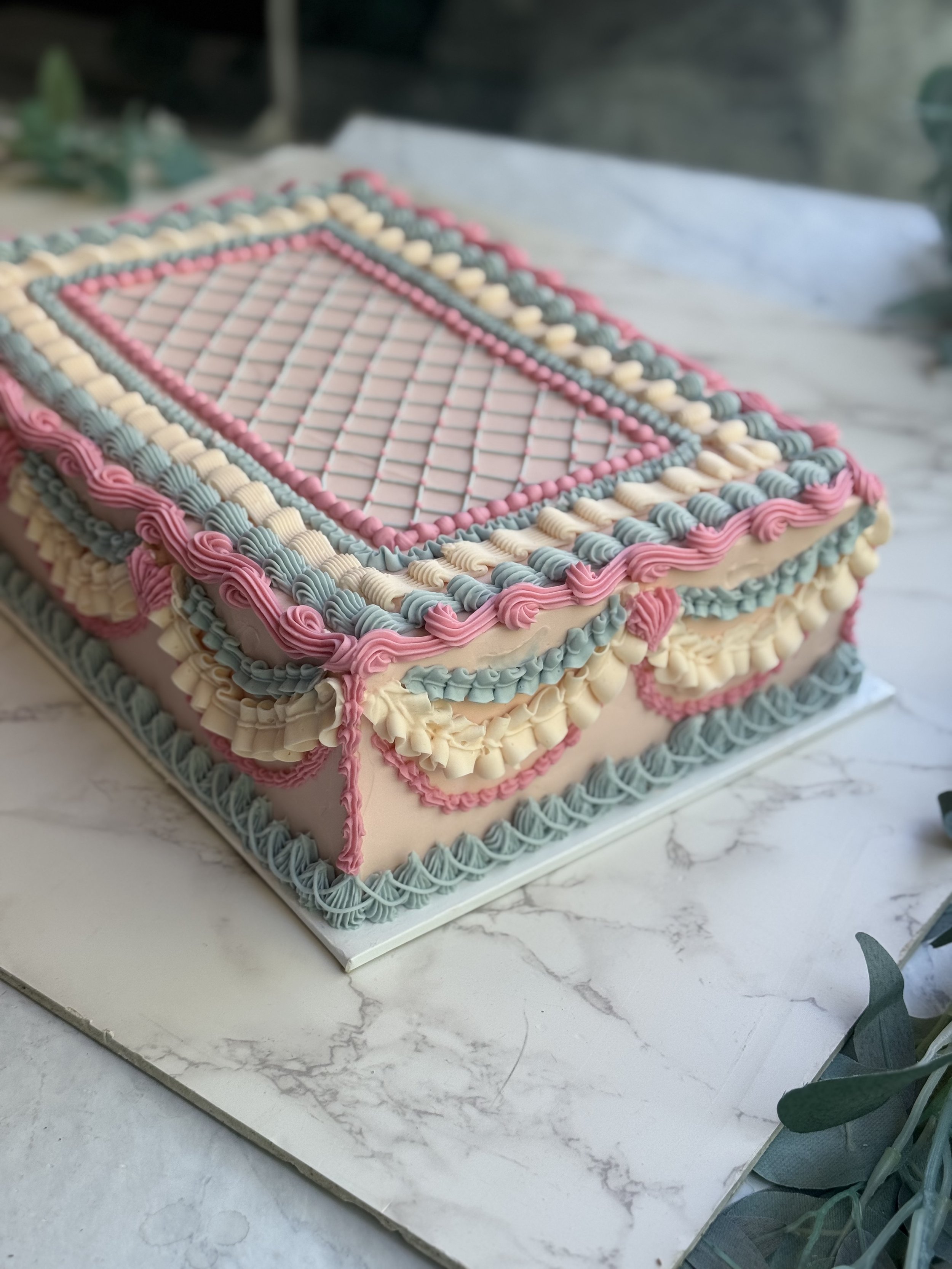 Vintage Sheet Cake