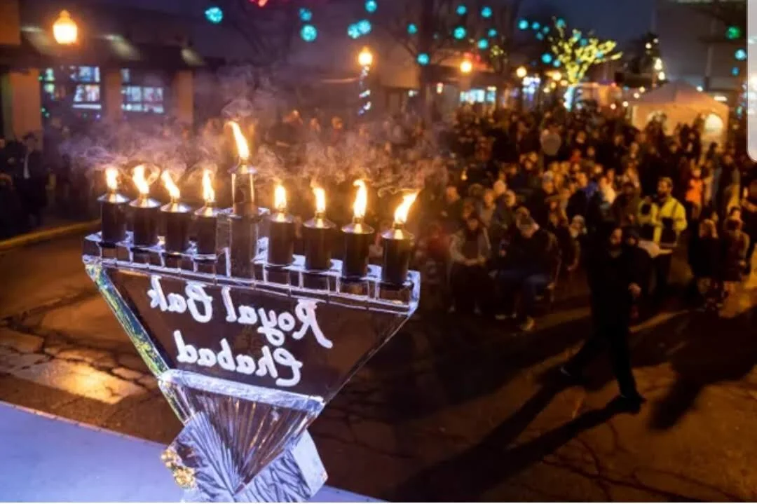 Menorah Lighting - Fire and Ice