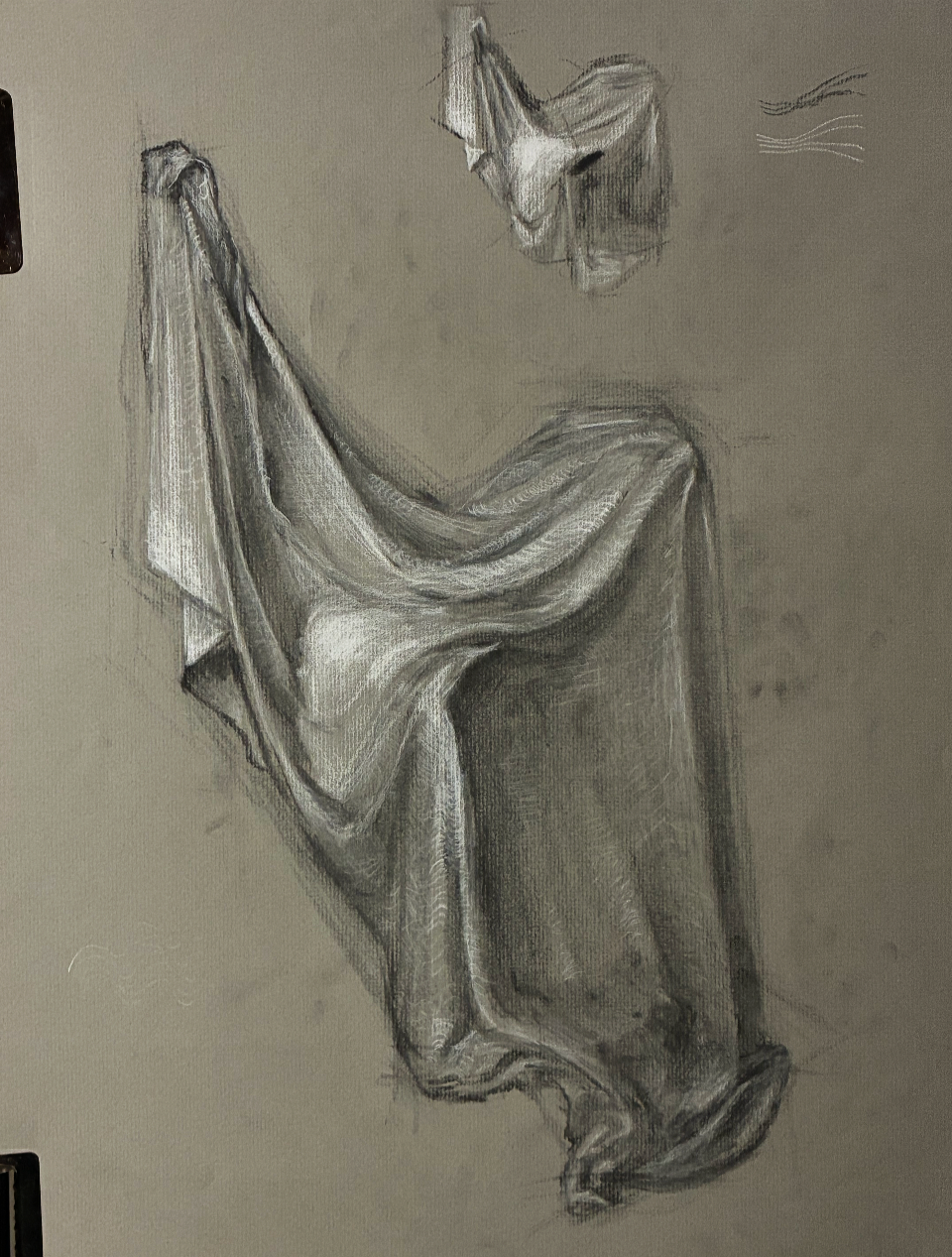 Student Work-
Drapery Study charcoal
2026