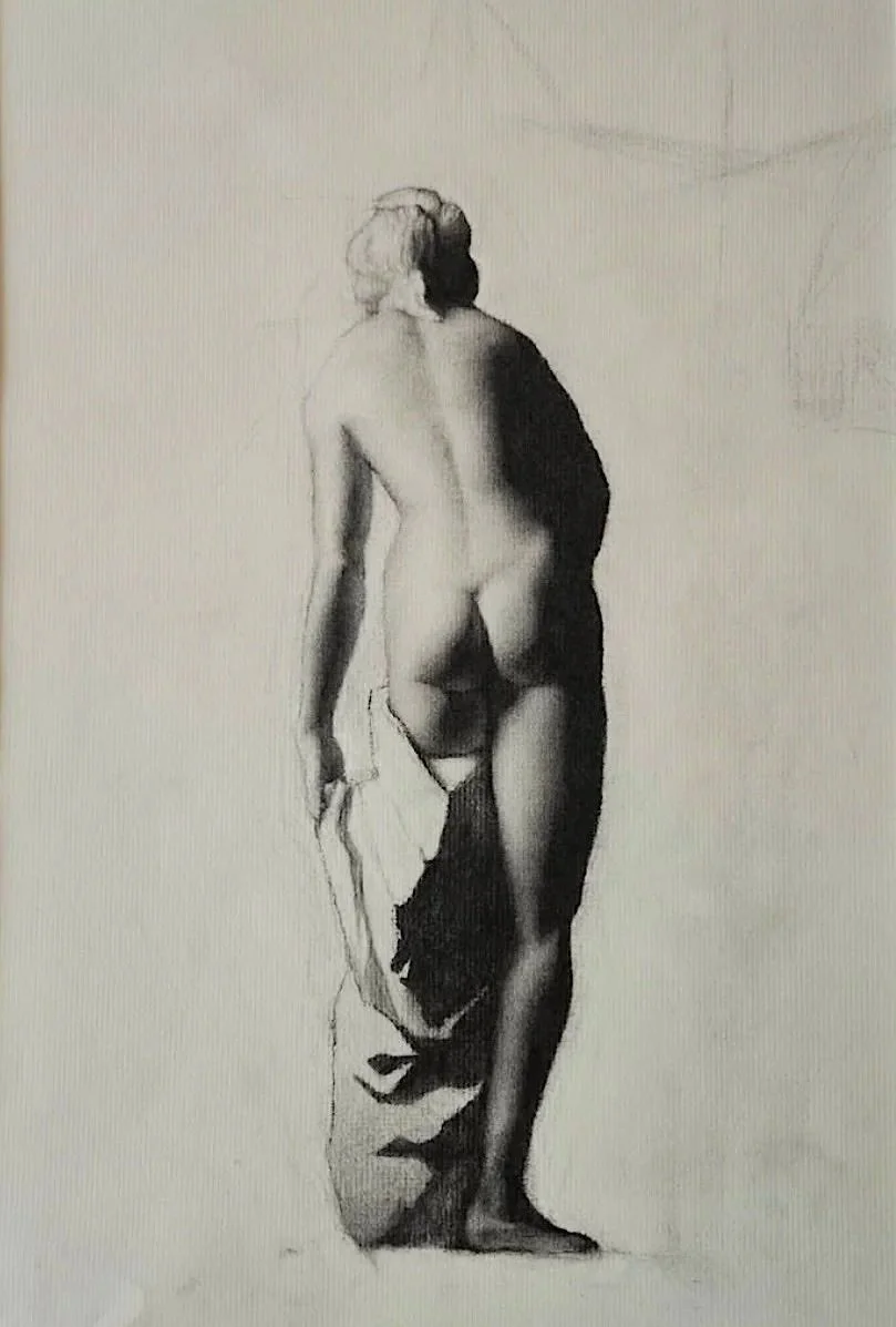 Student Work -
Charcoal Cast Drawing 
2024