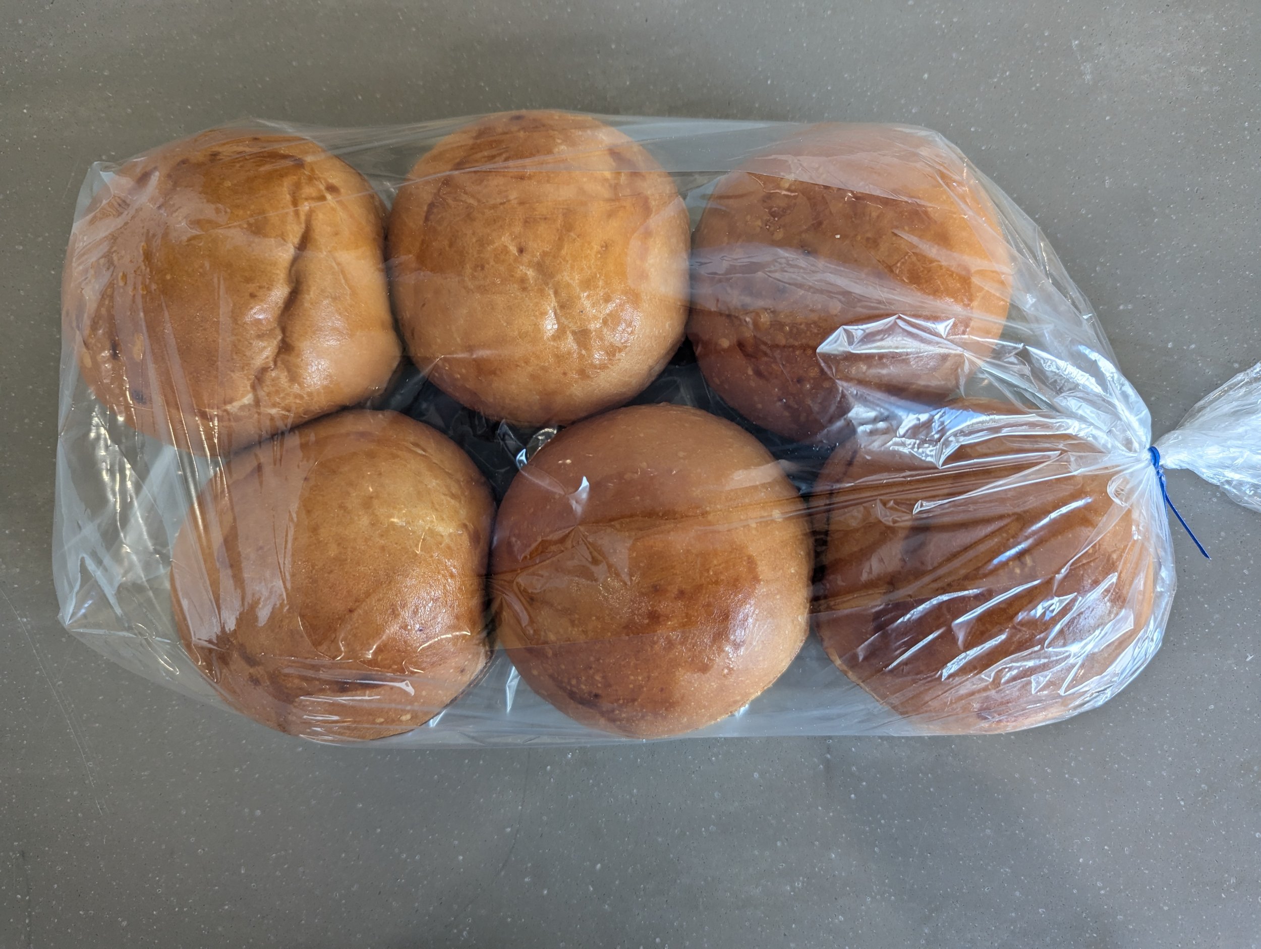 Brioche Burger Buns (6 each)