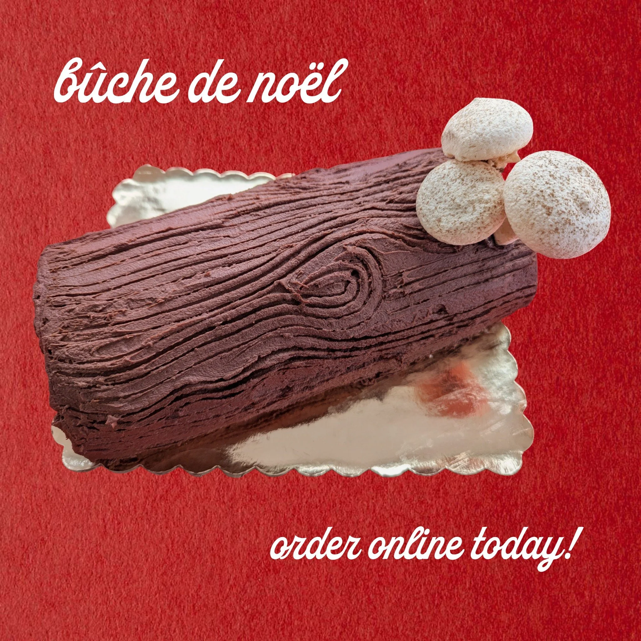 Wow your guests with this festive and delicious Yule Log this Christmas! Order online at bakesaleindy.com.