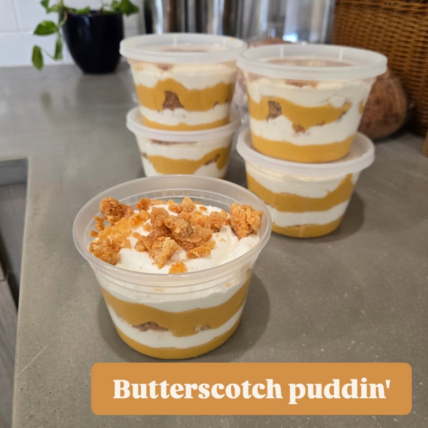 Dessert for 2

Butterscotch puddin'
Whoop cream
Ritz Crunch