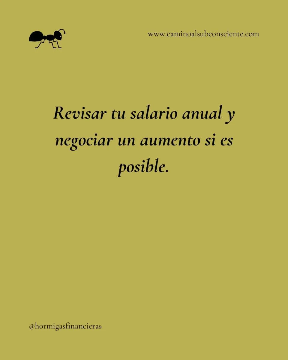 Hola Hormigas!! A veces una forma de aumentar tus ingresos no es otra que renegociar tu salario.

&iquest;C&oacute;mo puedo afrontar esa conversaci&oacute;n?. &iquest;Qu&eacute; argumentario puedo utilizar?. &iquest;Qu&eacute; estoy dispuesta a ceder