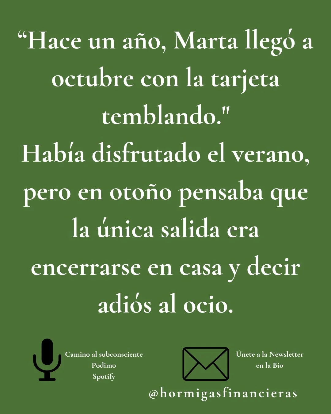 Hola Hormigas!!. Al trabajar en su presupuesto, hicimos algo diferente:

👉 Reservar una &lsquo;partida de ocio consciente&rsquo;.
En lugar de gastar sin mirar, decidi&oacute; cu&aacute;nto destinar a cenas, escapadas o hobbies.

El resultado fue inc