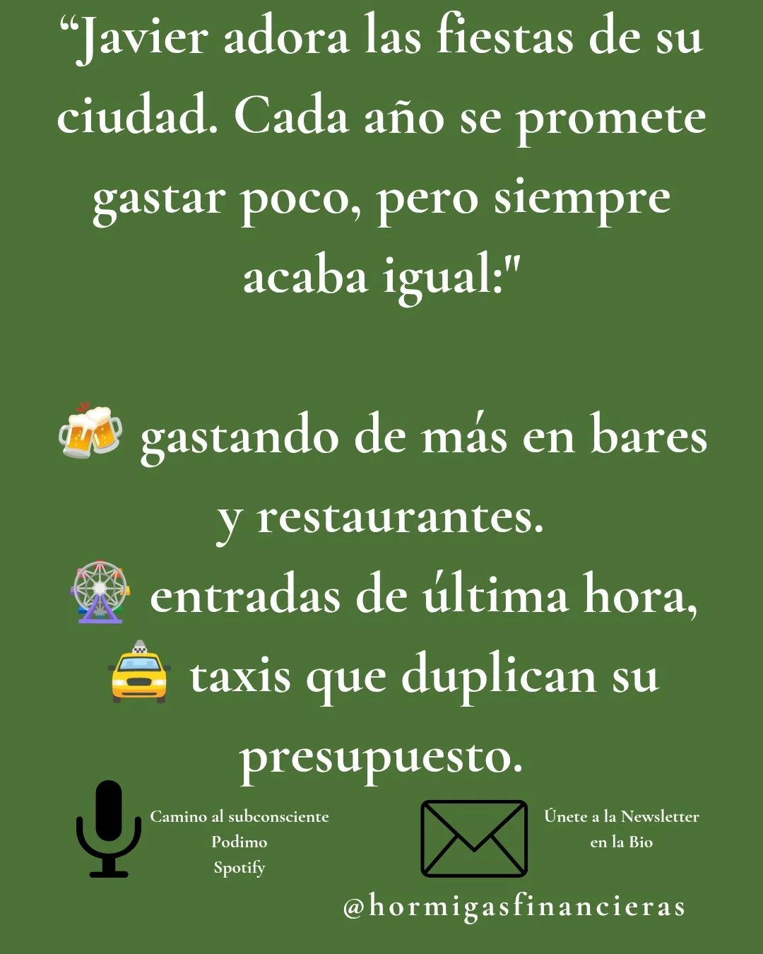 Hola Hormigas!!. Al revisar sus cuentas, se dio cuenta de que las fiestas le costaban m&aacute;s de 500 &euro; en solo 5 d&iacute;as.

Este a&ntilde;o ha hecho algo diferente:
✅ Reserv&oacute; un presupuesto de 200 &euro;.
✅ Lo dividi&oacute; en 3 so