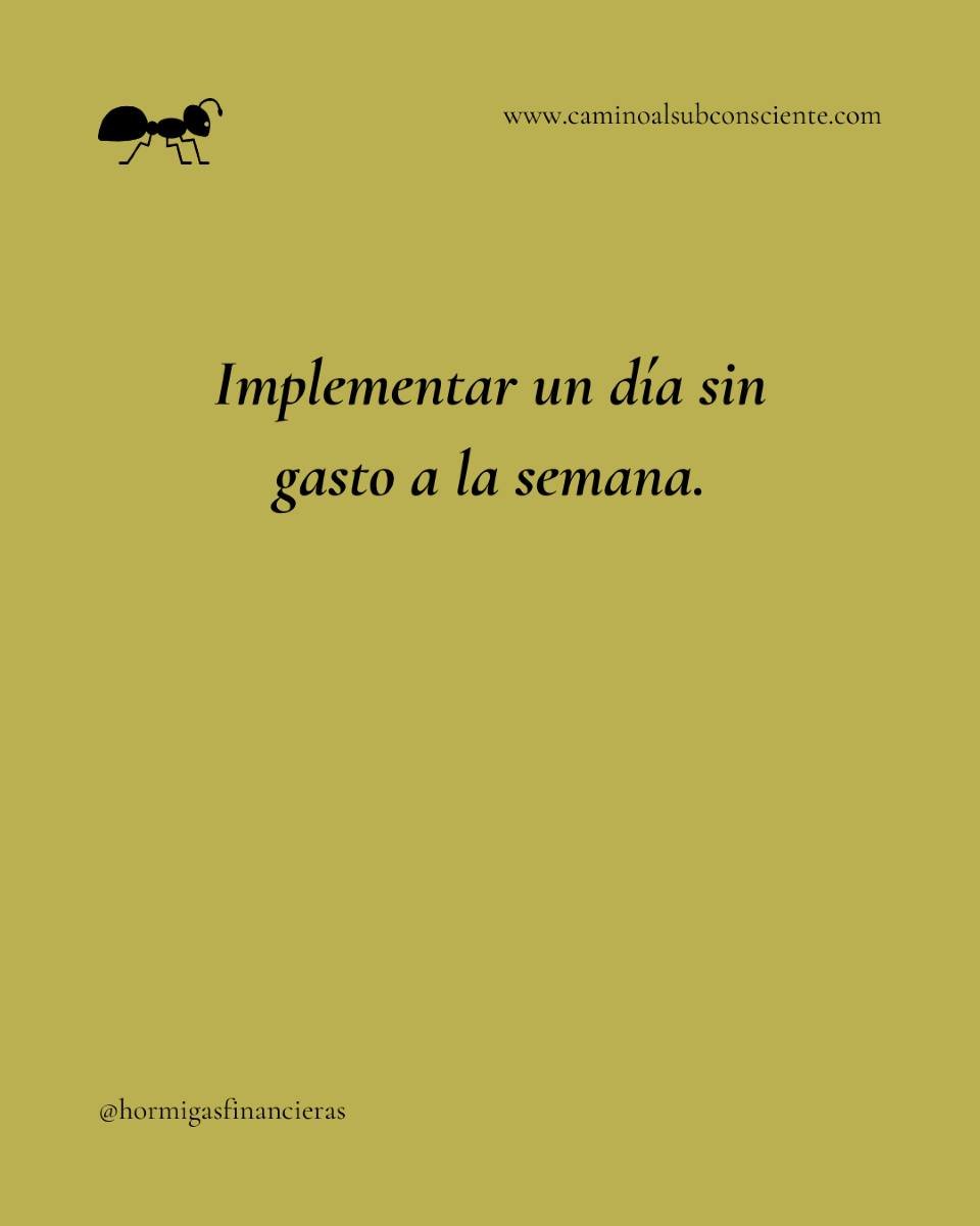 Hola Hormigas!! Hacer el ejercicio de no gastar durante un periodo de tiempo limitado ayuda a crear consciencia de nuestros gastos, nos &quot;protege de nuestros impulsos&quot; y es un apoyo para sanear nuestra econom&iacute;a.

Creemos un objetivo p