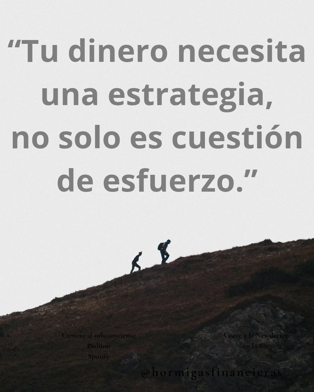 Hola Hormigas!!. Pod&eacute;is esforzaros mucho, trabajar m&aacute;s, intentar ahorrar, 
controlar vuestros gastos y aun as&iacute; sentir que tu econom&iacute;a
no avanza.

Cuando el dinero no tiene direcci&oacute;n,
se dispersa, se va en lo urgente