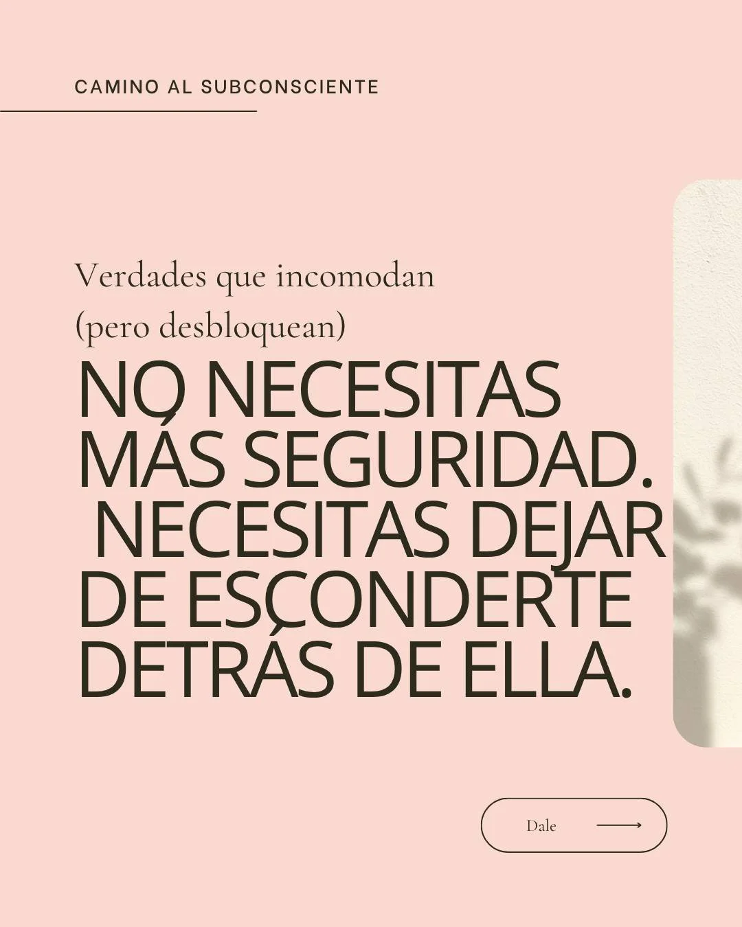 La mayor&iacute;a de decisiones importantes no se frenan por falta de oportunidades.
Se frenan por apego a una seguridad que ya no sostiene.

&iquest;Seguridad o estancamiento?

#autoconocimiento #crecimientointerno #claridaddemental