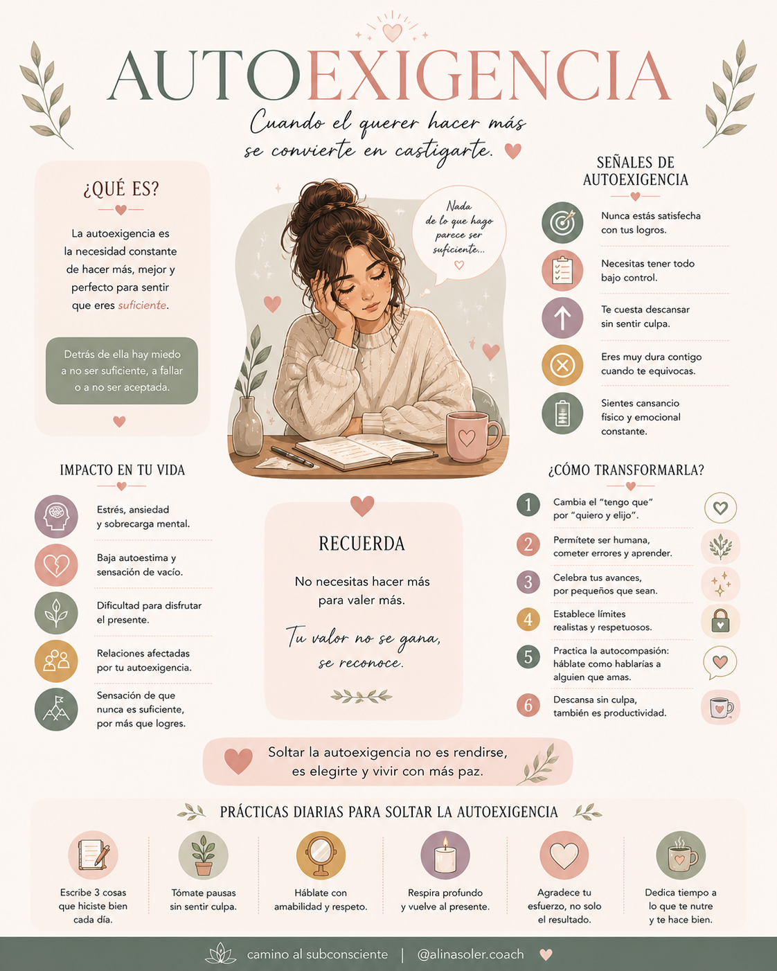 Autoexigencia emocional: cómo identificar cuando no es disciplina, sino presión interna.
Descubre señales de autoexigencia, su impacto en tu bienestar y cómo transformar tu diálogo interno para vivir con más calma, autoestima y equilibrio emocional.
