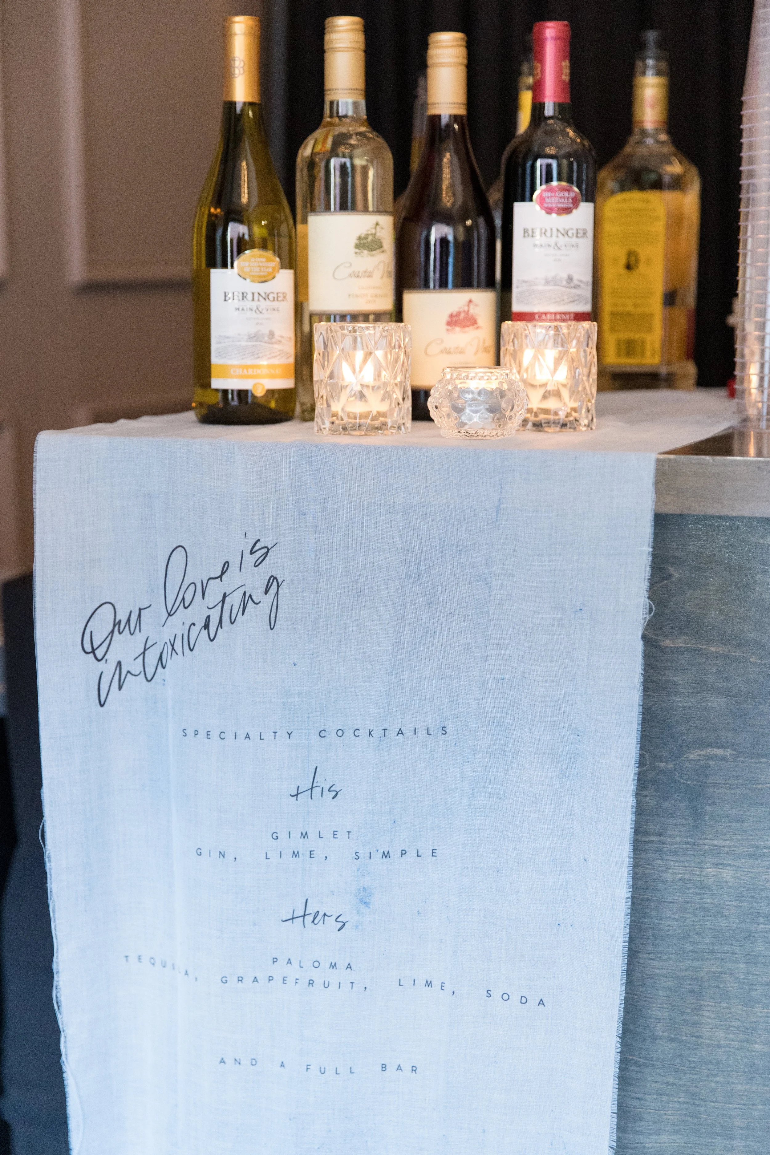 Our Love is Intoxicating Wedding Bar Sign