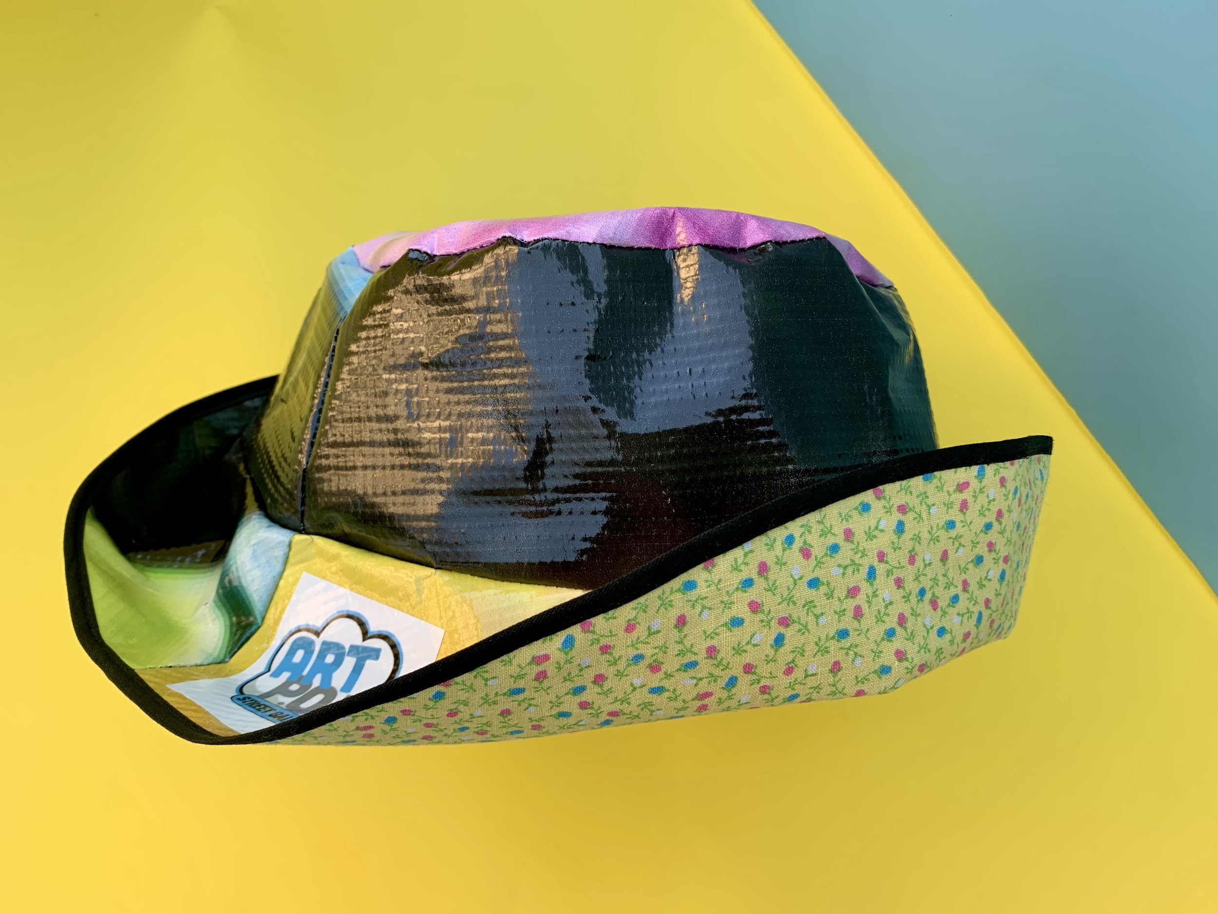 ArtPop Street Gallery Charlotte Bucket Hat Upcycled Billboard Vinyl Responsible Sustainable Fashion.jpg