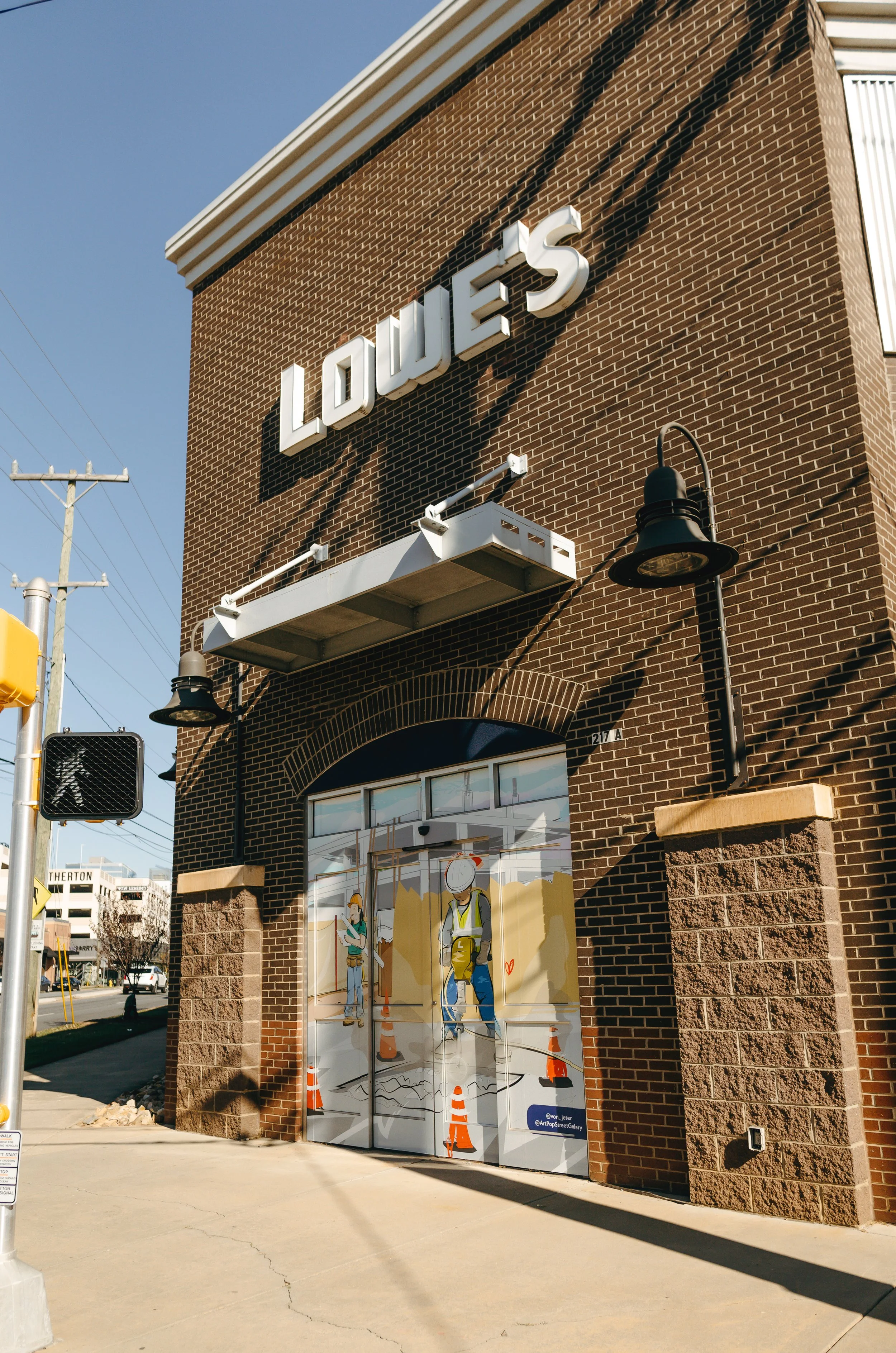 Von Jeter - Window Murals for Lowe’s Tool Rental — ArtPop Street Gallery