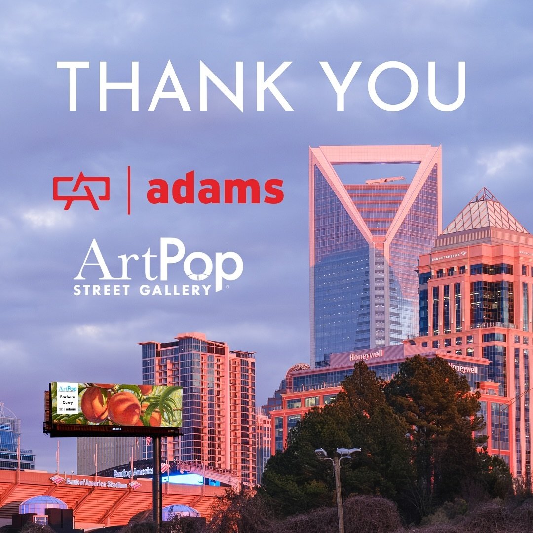 We extend our deepest gratitude to our inaugural sponsor, @adamsoutdoor 
Their steadfast support since our inception has been instrumental in shaping ArtPop into what it is today. Through their generous donation of millions of dollars worth of billbo
