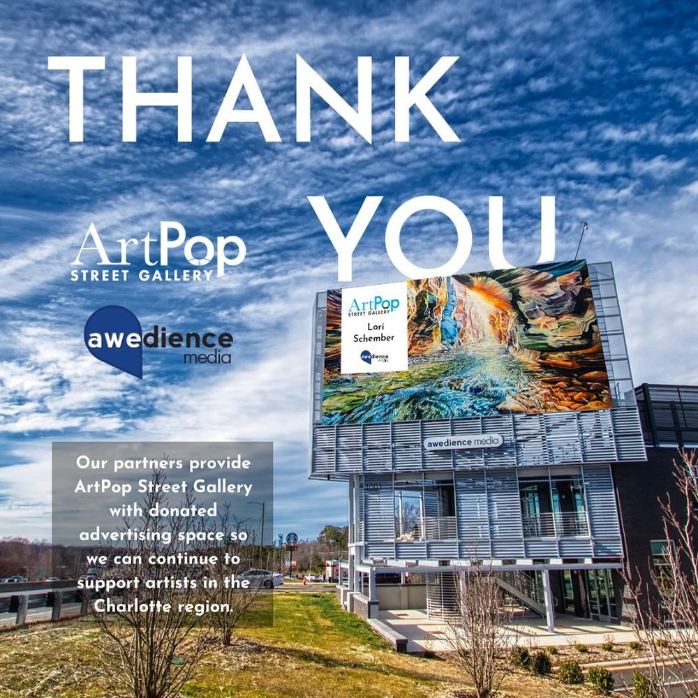 We express our sincerest appreciation to our sponsor, @awedience_media for their generously donated advertising space. With their support, we can continue our mission of supporting artists in the Charlotte region. Their contribution has enabled us to