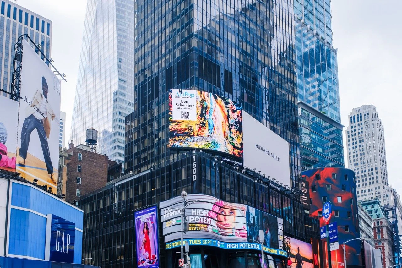 ArtPop Street Gallery Cities Program Class of 2024 Times Square NYC-Outfront-Broadway-Plaza-Lori-Schember-2 Large.jpeg