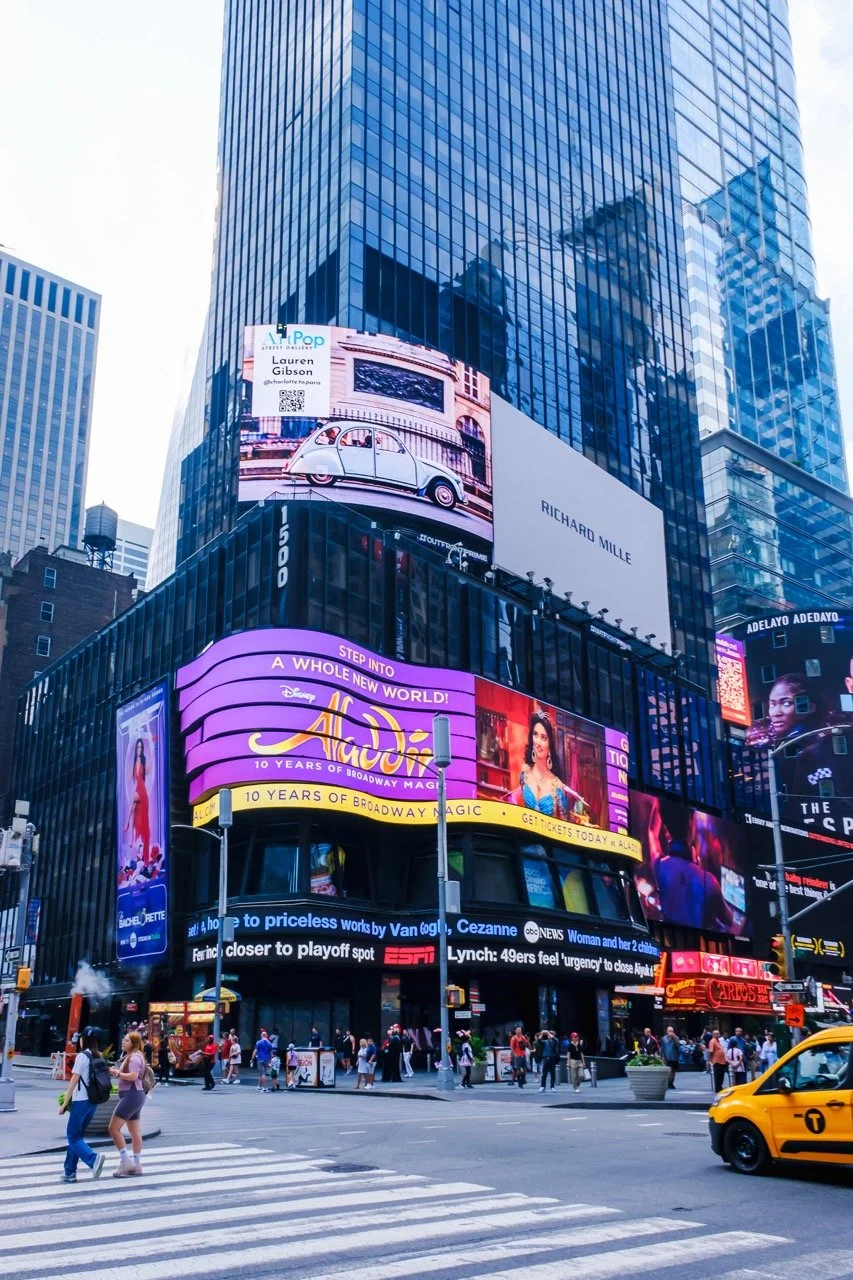 ArtPop Street Gallery Cities Program Class of 2024 Times Square NYC-Outfront-Broadway-Plaza-Lauren-Gibson-2 Large.jpeg