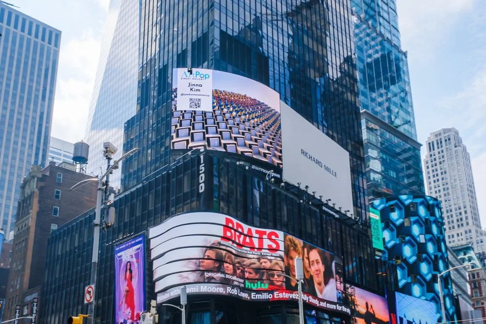 ArtPop Street Gallery Cities Program Class of 2024 Times Square NYC-Outfront-Broadway-Plaza-Jinna-Kim-1 Large.jpeg