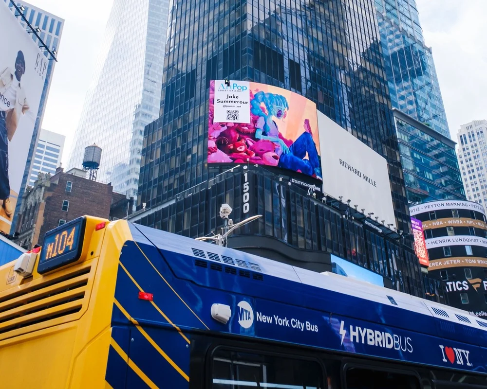 ArtPop Street Gallery Cities Program Class of 2024 Times Square NYC-Outfront-Broadway-Plaza-Jake-Summerour-2 Large.jpeg