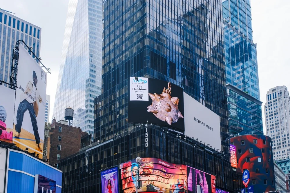 ArtPop Street Gallery Cities Program Class of 2024 Times Square NYC-Outfront-Broadway-Plaza-Aba-Hutchison-1 Large.jpeg