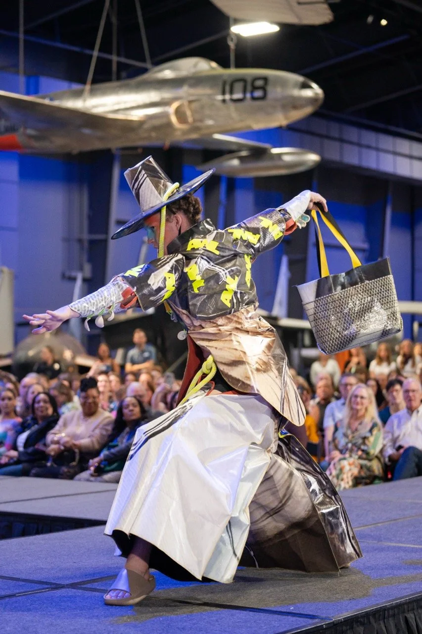 ArtPop Street Gallery Upcycled Fashion Show 2024 Designer Alex Lieberman Upcycling Initiative 2.jpeg