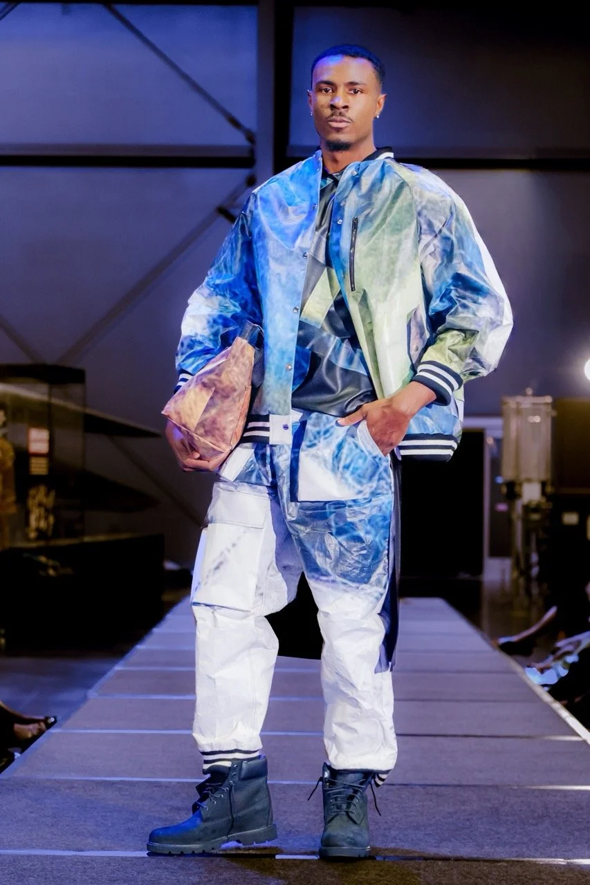 ArtPop Street Gallery Upcycled Fashion Show 2024 Designer Brehon Williams Upcycling Initiative 4.jpeg