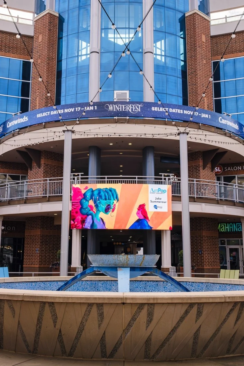ArtPop Street Gallery Cities Program Class of 2024 Awedience Media Ballantyne Village Digital Display Jake Summerour.jpeg