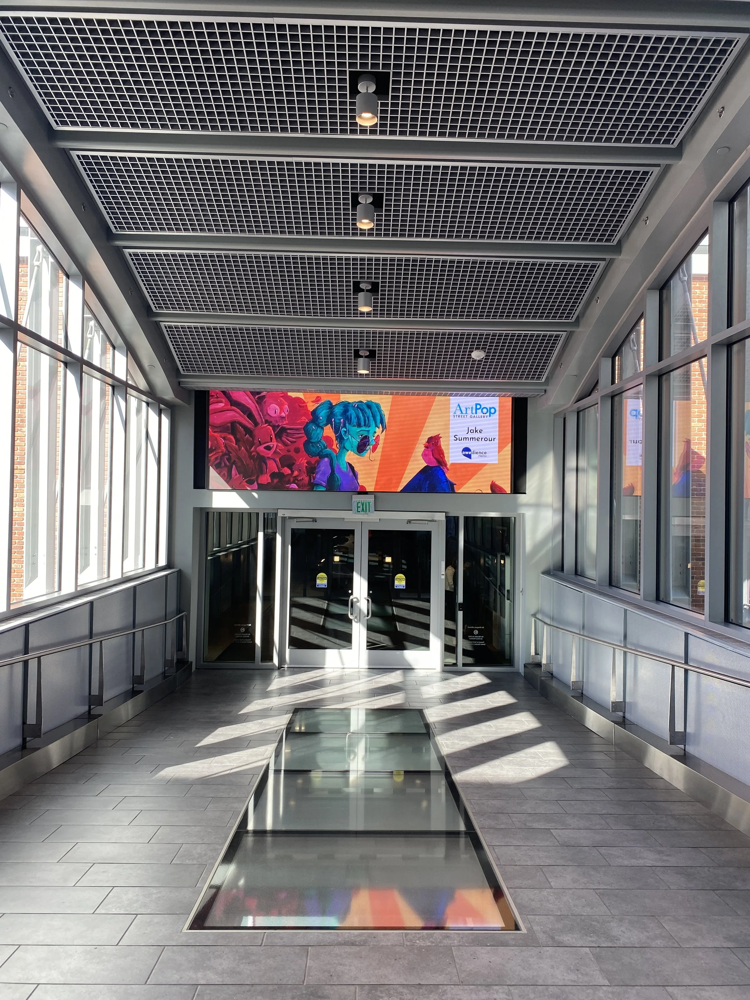 ArtPop Street Gallery Cities Program Class of 2024 Awedience Media Digital Display Legacy Union Skybridge Jake Summerour.JPG