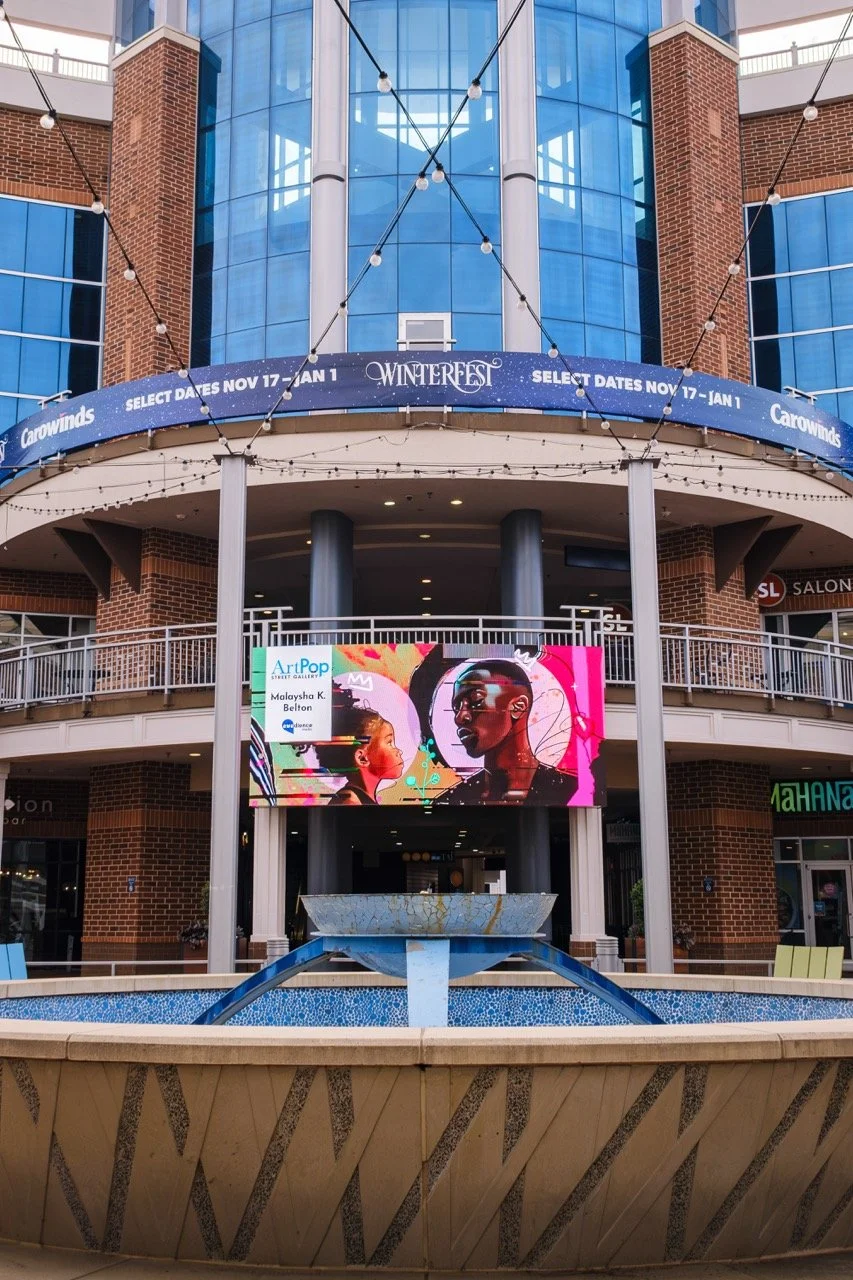 ArtPop Street Gallery Cities Program Class of 2024 Awedience Media Ballantyne Village Digital Display Malaysha K Belton.jpeg