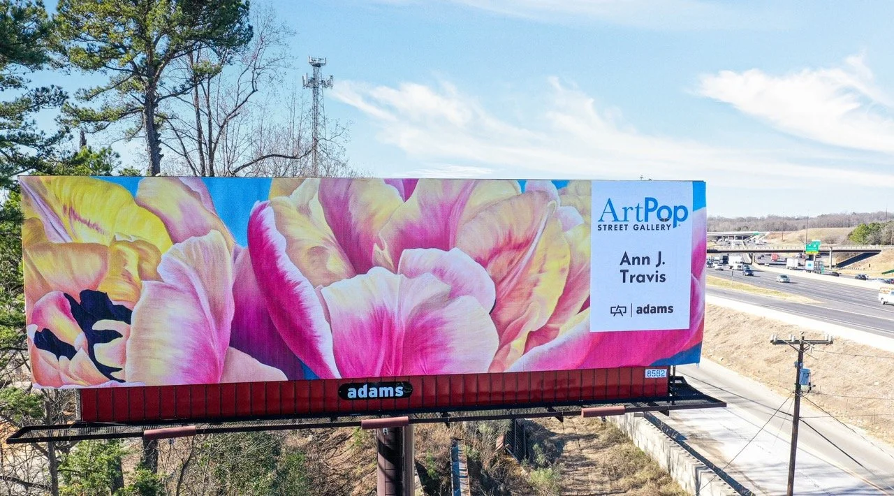 ArtPop Street Gallery Cities Program Class of 2024 Adams Outdoor Advertising Printed Artist Billboard Charlotte NC Ann Travis.jpeg