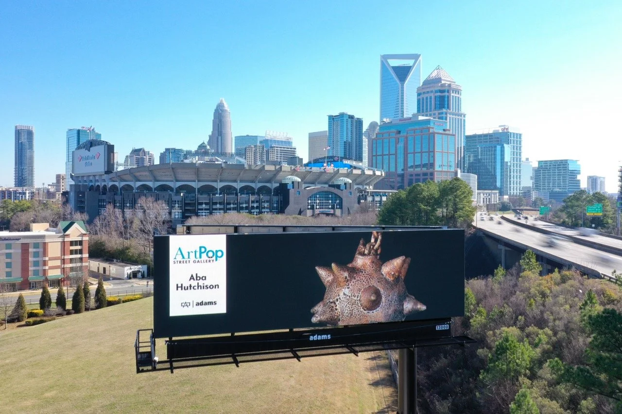 ArtPop Street Gallery Cities Program Class of 2024 Adams Digital Billboard Charlotte NC Skyline Aba Hutchison.jpeg