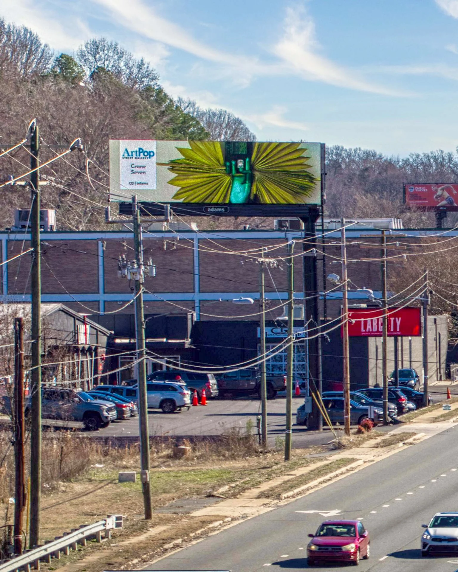 ArtPop Street Gallery Cities Program Class of 2025 Adams Digital Billboard Roadside Crane Seven Carla Nathan.jpg