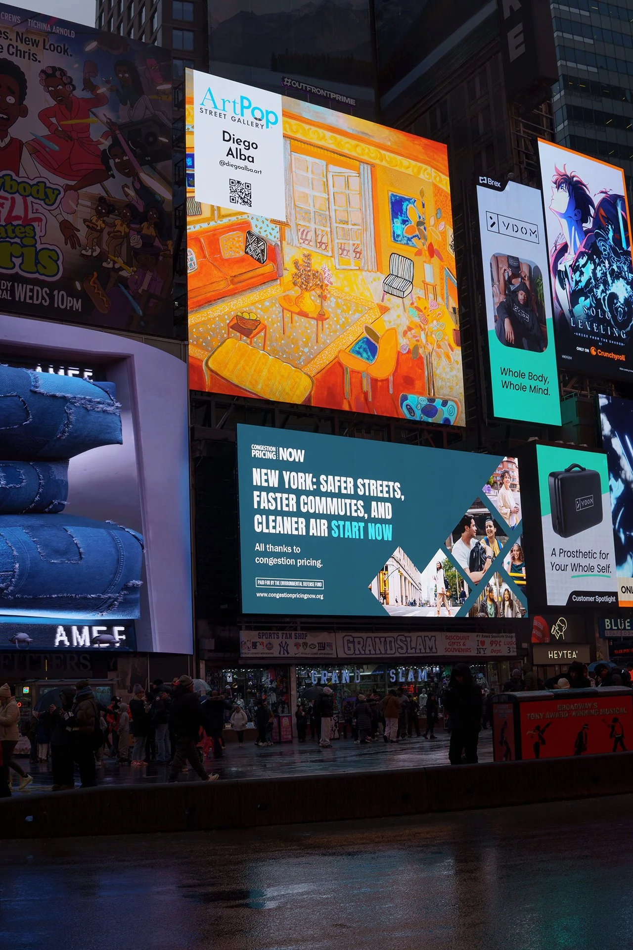 ArtPop Street Gallery Cities Program Class of 2025 Outfront Media Times Square NYC Digital Display Diego Alba.jpg