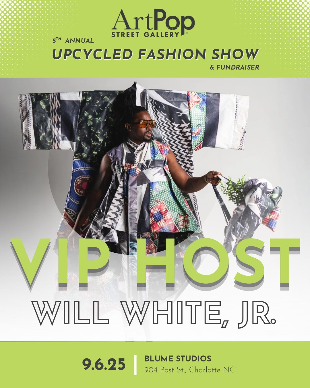 ANNOUNCING the 2025 designers for the Upcycled Fashion Show and Fundraiser, Sept 6 at @blumestudiosclt 

Will White @thatwillwhite  VIP Hour Host and Featured Designer

Jamie Lykes II @jamielykesii 
Que Blankenship @que.athena 
Rachel Malasky @sassin