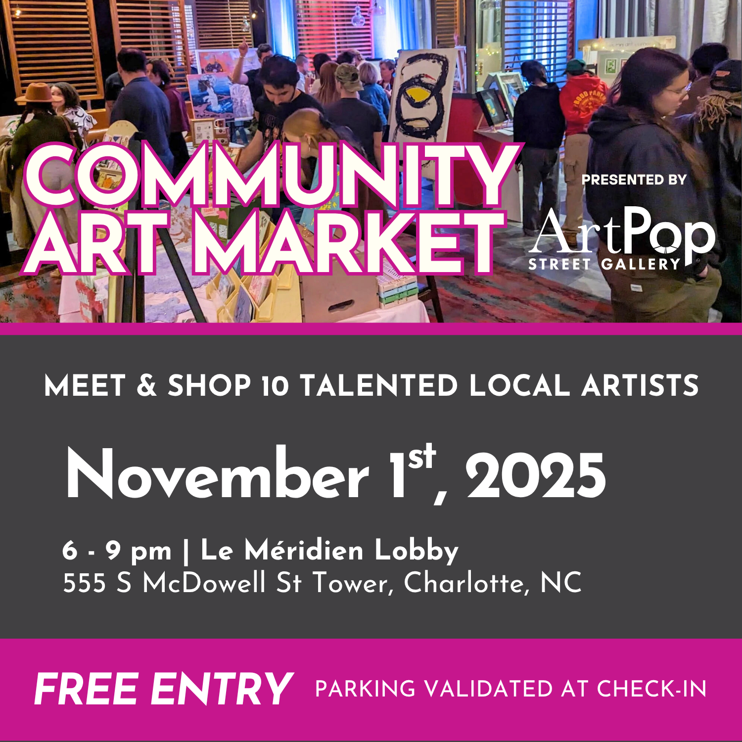 Community Art Market at Le Méridien Charlotte