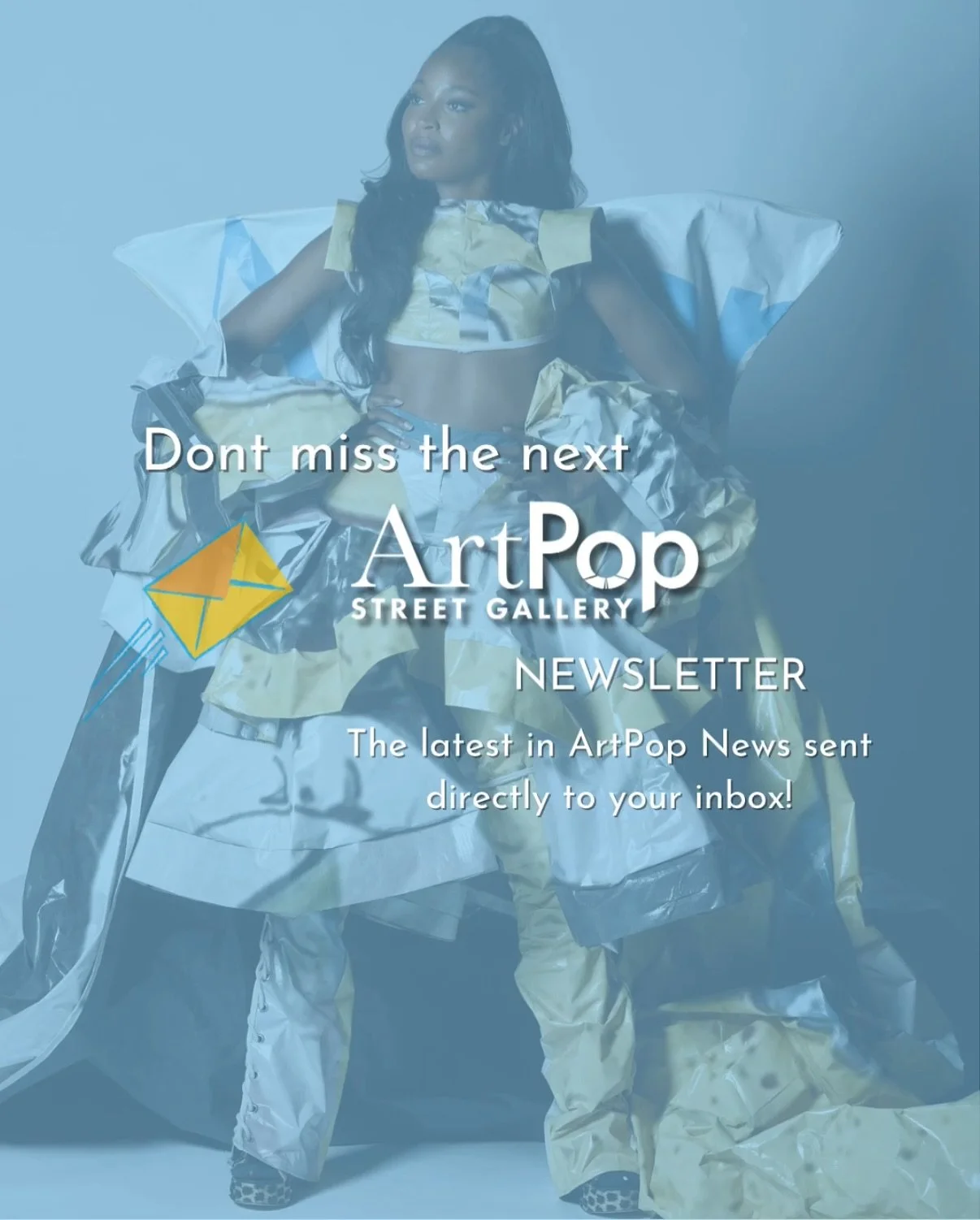 Get all the details in your inbox! 
Brand new ArtPop Newsletter goes out tomorrow. 

Join the mailing list at ArtPopStreetGallery.com/Blog and never miss and update, event or opportunity! 

Photo slide 1 by John D Simmons
Featuring:
Designer: @thatwi
