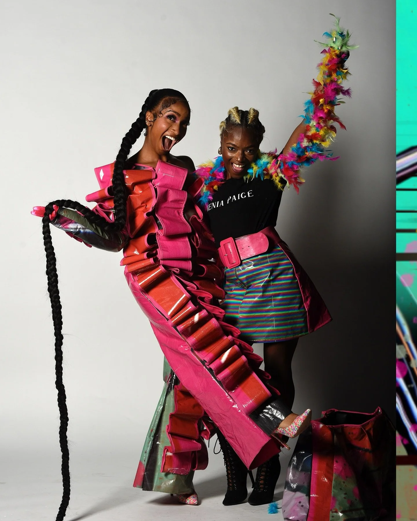 The #Fashionfriday recap of the 2025 Upcycled Fashion Show continues with a show stealing look and performance! Constructed from @malaysianink &lsquo;a 2024 billboard vinyl, this piece by designer @meniapaige reflects strength, activism, and the arti