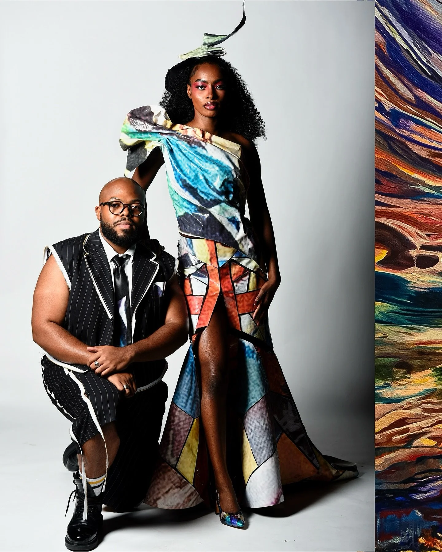 Next up for the #FashionFriday recap of the 2025 Upcycled Fashion Show, a little slice of heaven from returning Designer Jamie Lykes II ( @jamielykesii )

Upon seeing @lori_schember &lsquo;s 2024 billboard titled Zion, Jamie was struck by its depicti