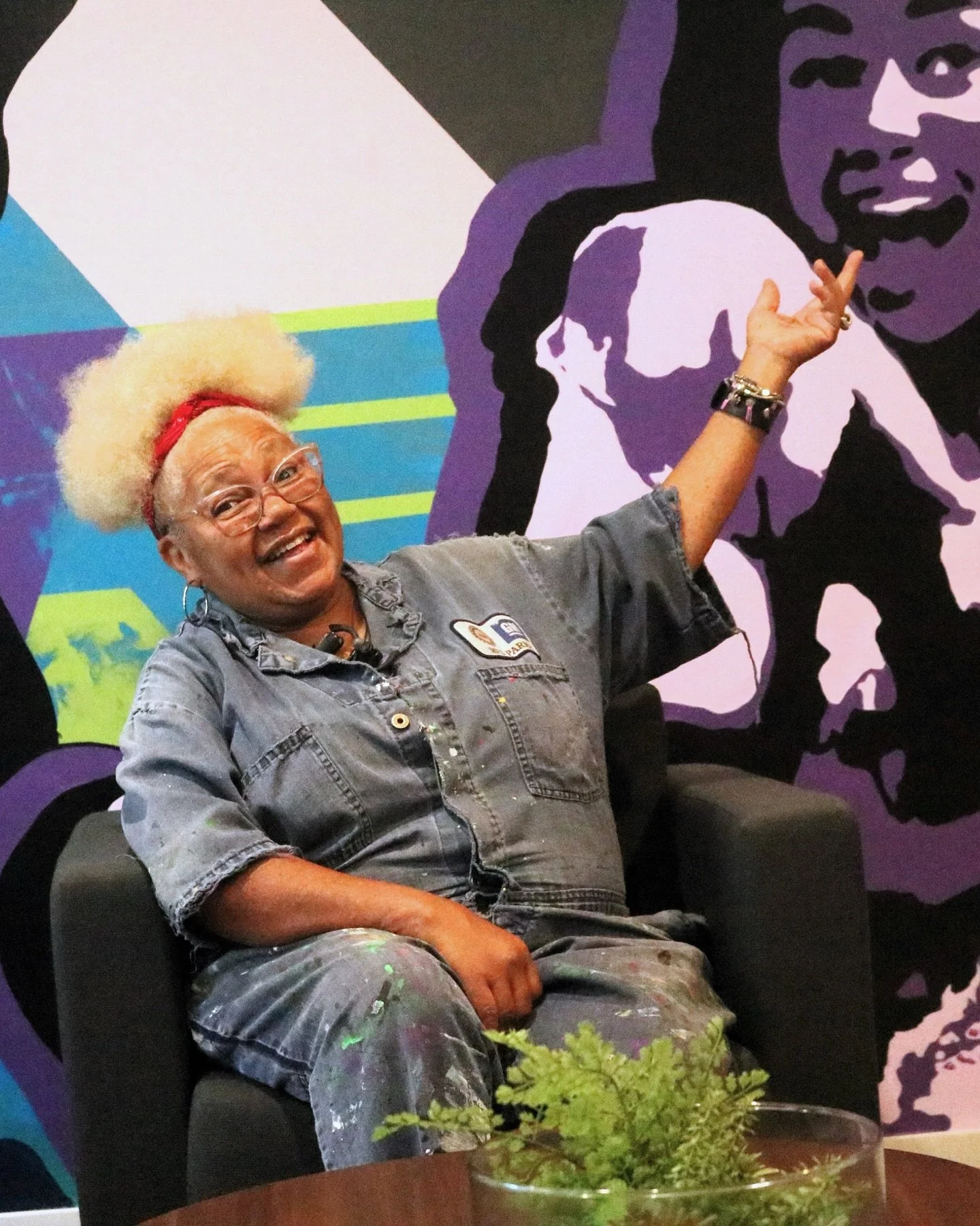 Local artist @bunnygregory_art was 
commissioned by @the_relatives to design and paint this now centerpiece in their brand new Carriage House. This space is designed to be a safe, restorative space for youth in their programs. The vibrant and thought