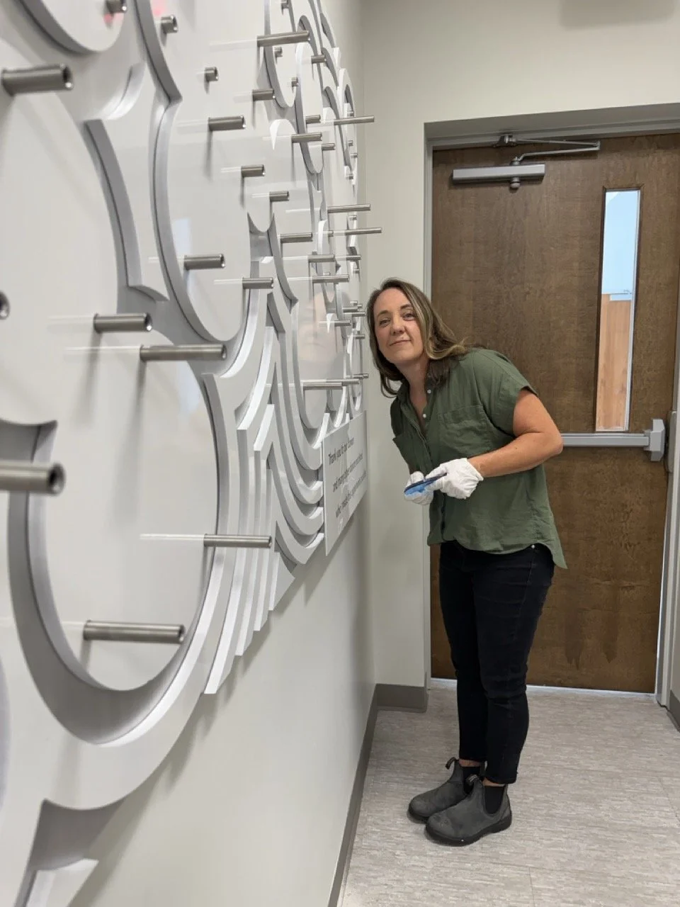 ArtPop Commission Project Care Ring Donor Wall Sculpture Installation 3.jpeg