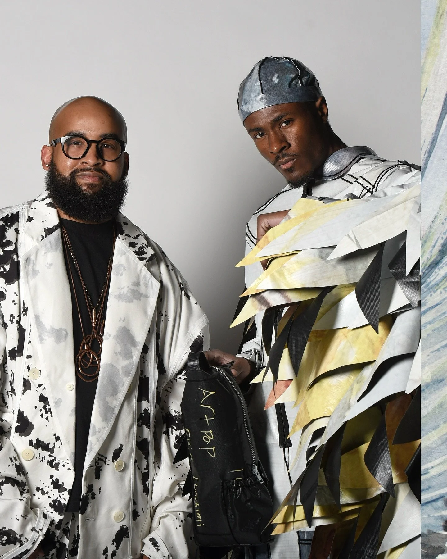 The #FashionFriday recap for the 2025 Upcycled Fashion Show continues with returning designer @brehon_williams and model @zuavedadon 
&nbsp;
His design, inspired by and made from Elsie Ebrihimi&rsquo;s 2024 Billboard vinyl, captures the precise momen