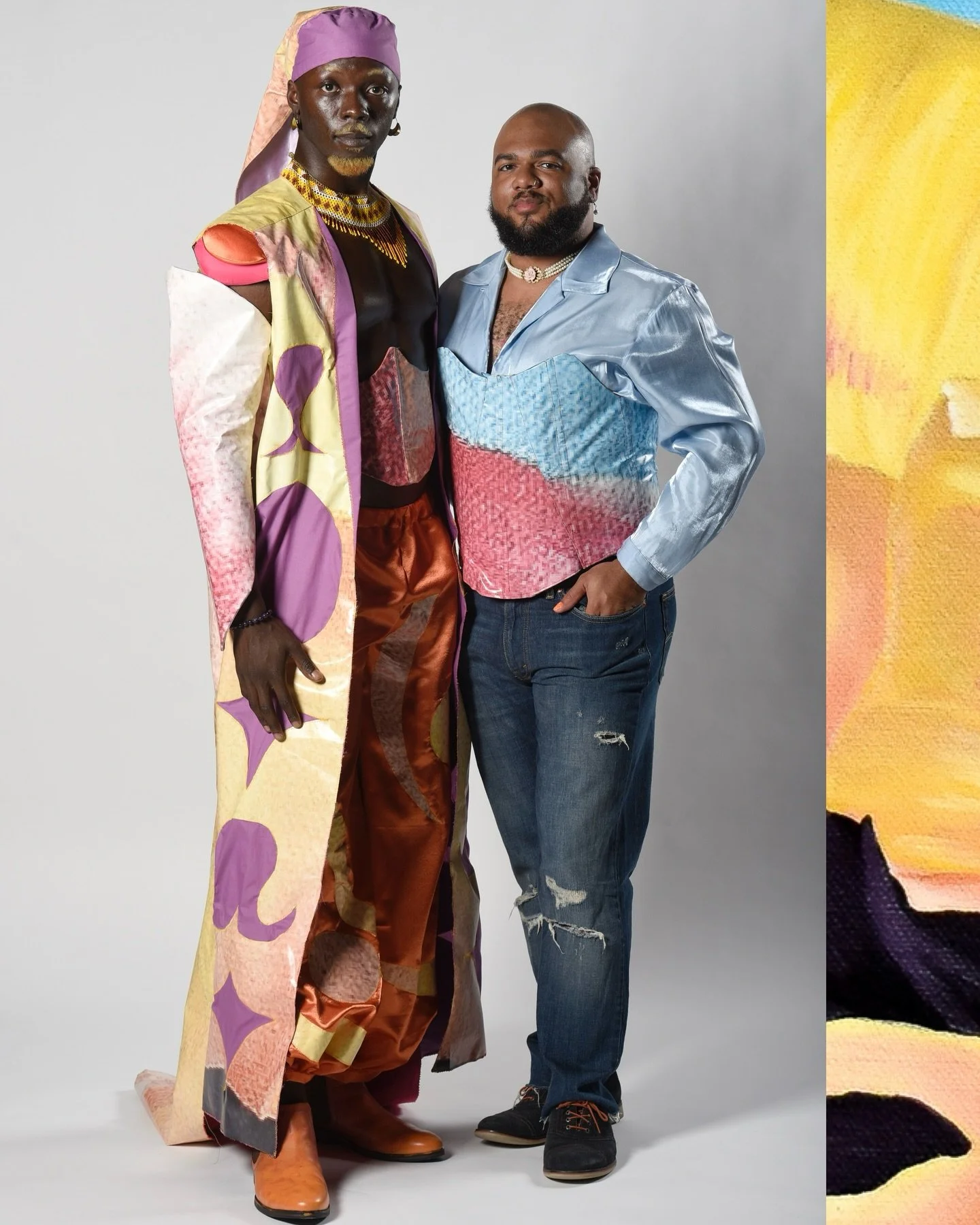 #Fashionfriday recaps continue with Darrell Anderson, designer and the owner of @saintmarkvintage 
This is the first Upcycled Fashion Show with Darrell and model @vixxenonvideo 

This look is a full set Darrell designed, featuring a corseted bodice, 