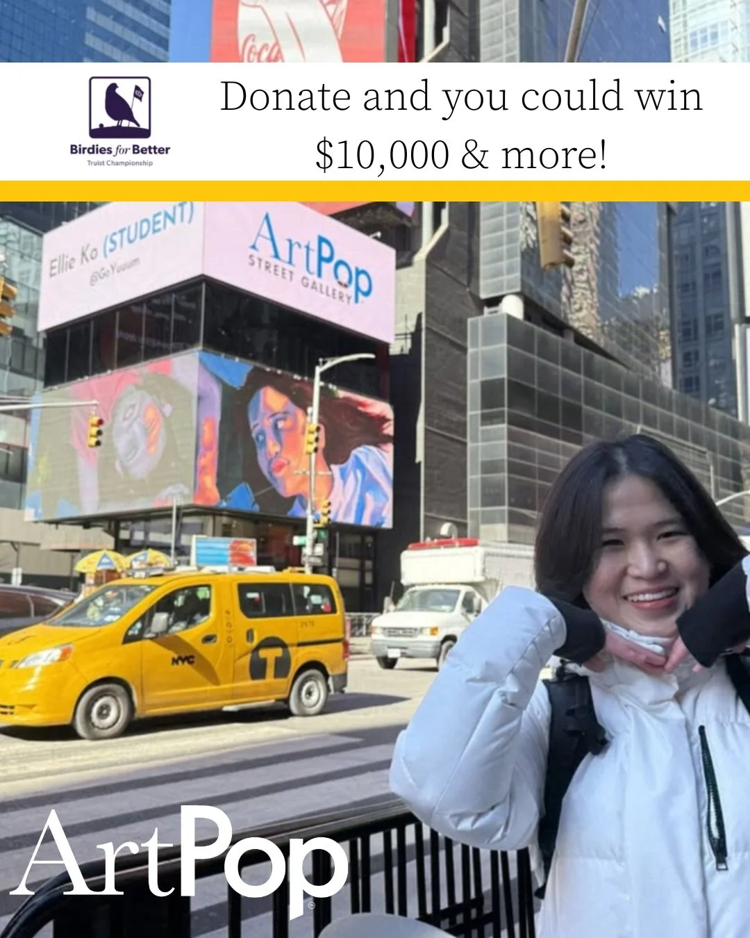 Donating to support art in the community is always a win, but through Birdies for Better with @truistchampionship you could take home a prize!
Here&rsquo;s how it works:
Supporters make a $20 minimum contribution and submit their guess for the total 