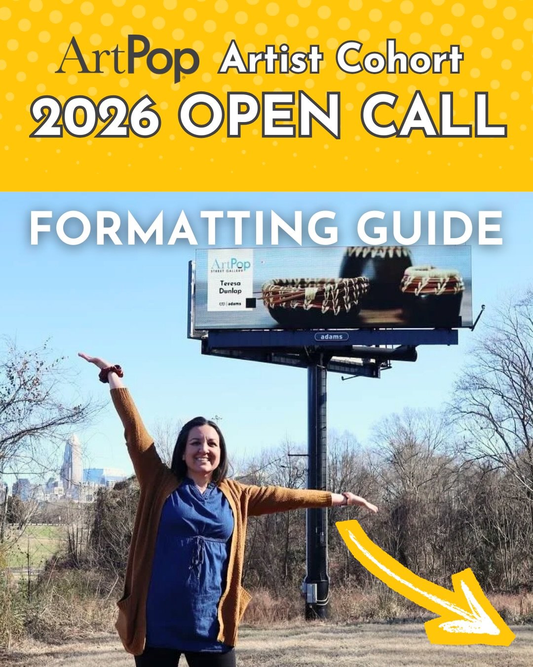 Questions on how to submit to the 2026 #ArtPopCLT Artist Cohort? This handy guide covers all the details. 
Swipe through for everything you need to know. 

Check our website for more information.
ArtPopStreetGallery.com/Apply

Please note that while 