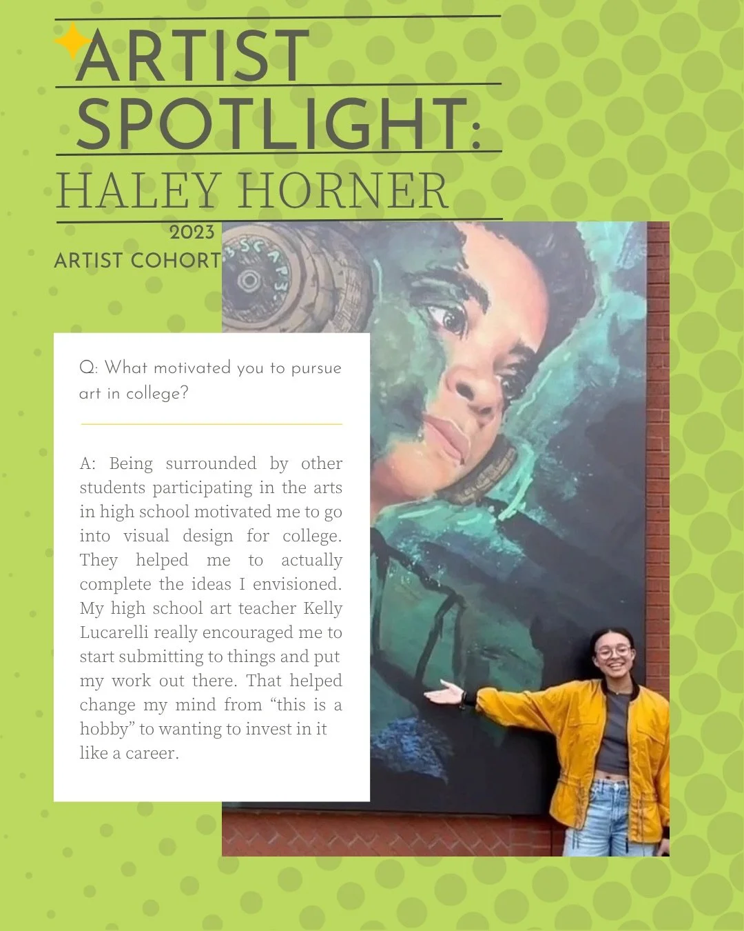 High School seniors! The #ArtPopCLT Artist Cohort Open Call ends this Sunday, March 22 at 11:59pm. We will be accepting 5 student artists this year, who will all receive the benefits of the adult cohort as well as a meaningful scholarship.

ArtPopStr