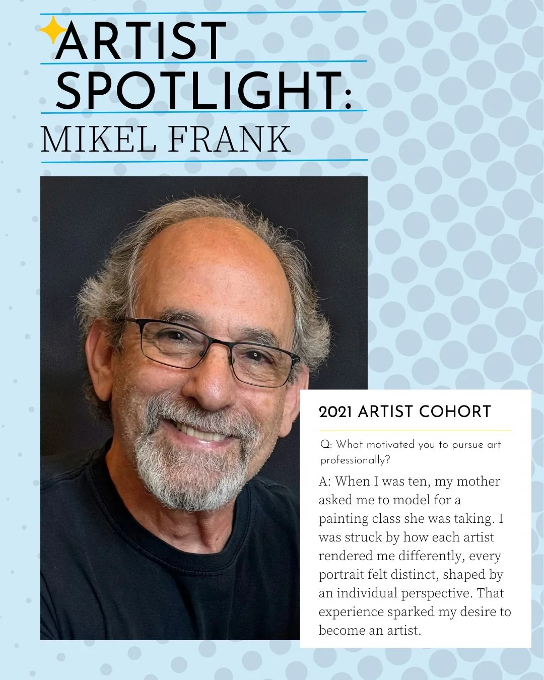 We asked 2021 #ArtPopCLT Artist and @guildofcharlotteartists President @mikelfranksart about his creative practice and experience with the Charlotte Art community. Swipe through to hear his thoughts.

Be sure to mark your calendars for June! @mikelfr