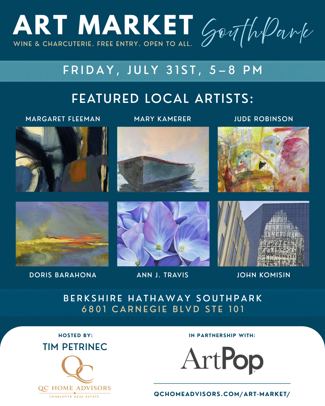 Community Art Market at Berkshire Hathaway SouthPark