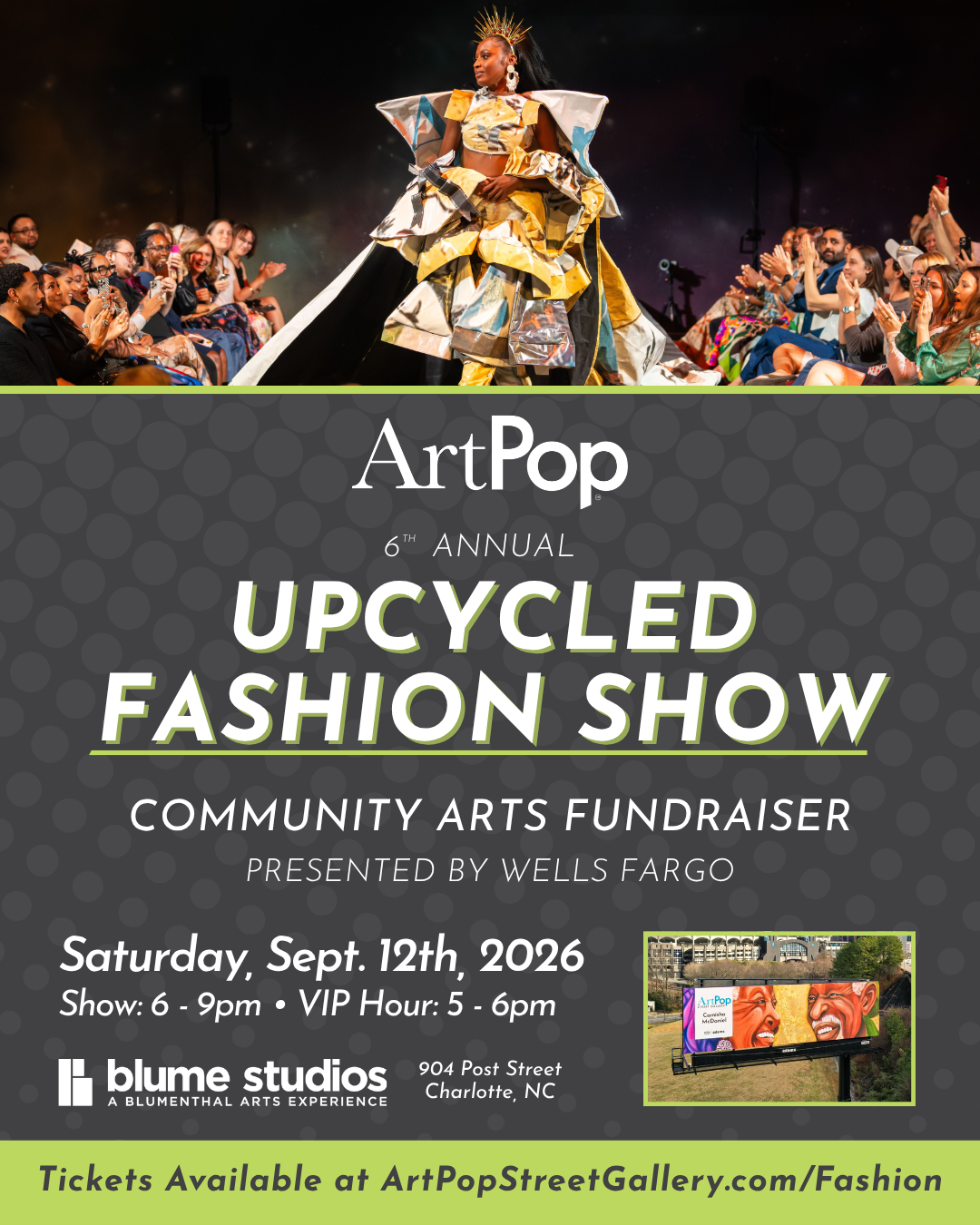 6th Annual ArtPop Upcycled Fashion Show: Community Arts Fundraiser