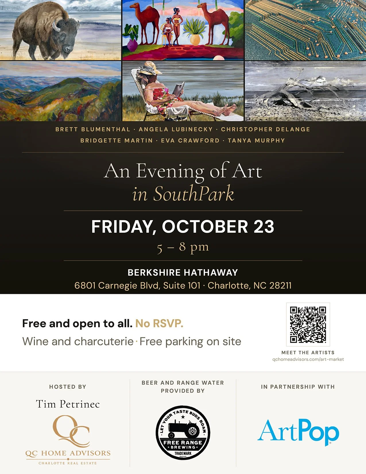 Community Art Market at Berkshire Hathaway SouthPark